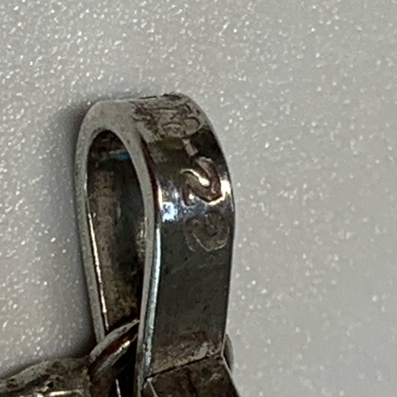 Vintage Rare Sterling Silver Spiral & Cut-Out Abstract Silpada-Like Necklace - Picture 7 of 16